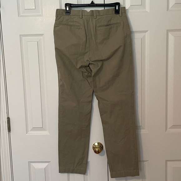 Brooks Brothers Men’s Khaki 100% Cotton Pants Size 31 x 30 EUC Flat Front Chino - Picture 3 of 7